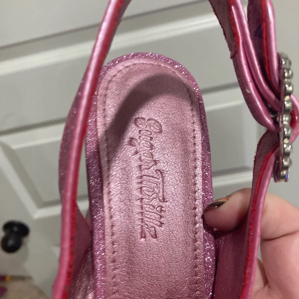 Sugar Thrillz Sparkling Pink Platform Shoes